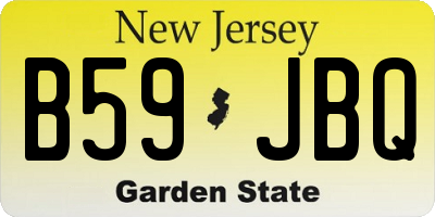 NJ license plate B59JBQ