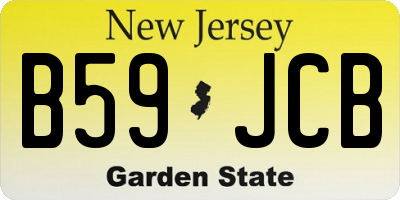 NJ license plate B59JCB
