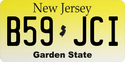 NJ license plate B59JCI