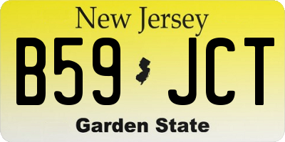 NJ license plate B59JCT