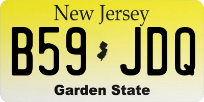 NJ license plate B59JDQ