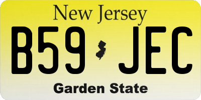 NJ license plate B59JEC