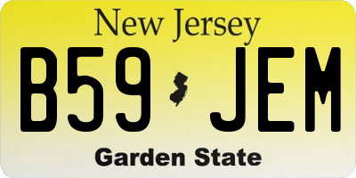 NJ license plate B59JEM