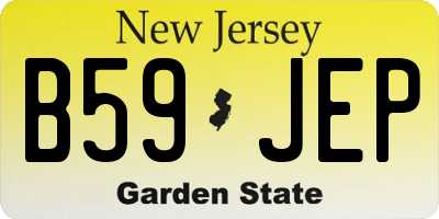 NJ license plate B59JEP