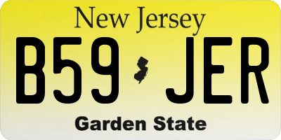 NJ license plate B59JER