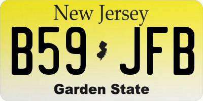 NJ license plate B59JFB