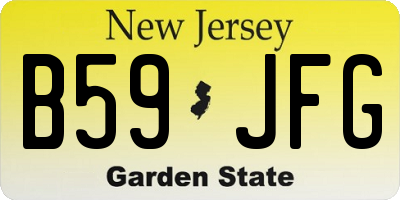 NJ license plate B59JFG