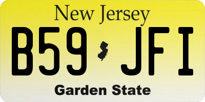 NJ license plate B59JFI