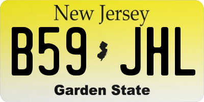 NJ license plate B59JHL