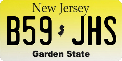 NJ license plate B59JHS