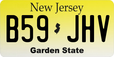 NJ license plate B59JHV