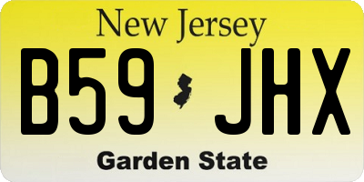 NJ license plate B59JHX