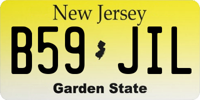 NJ license plate B59JIL
