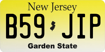 NJ license plate B59JIP