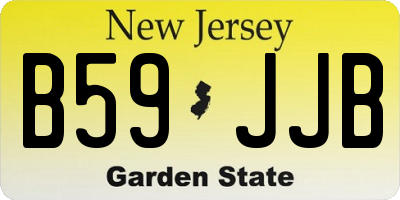 NJ license plate B59JJB