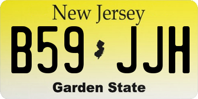 NJ license plate B59JJH