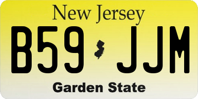 NJ license plate B59JJM