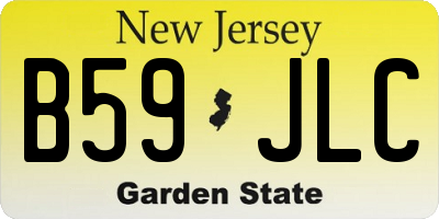 NJ license plate B59JLC