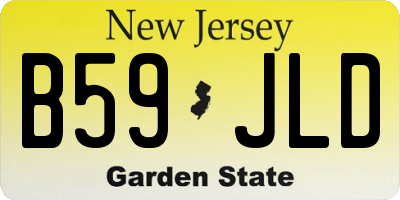 NJ license plate B59JLD