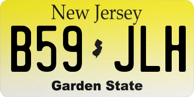 NJ license plate B59JLH