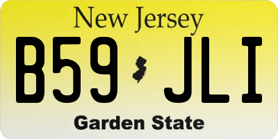 NJ license plate B59JLI