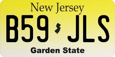 NJ license plate B59JLS