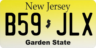 NJ license plate B59JLX