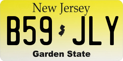 NJ license plate B59JLY