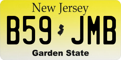 NJ license plate B59JMB