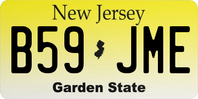 NJ license plate B59JME