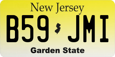 NJ license plate B59JMI