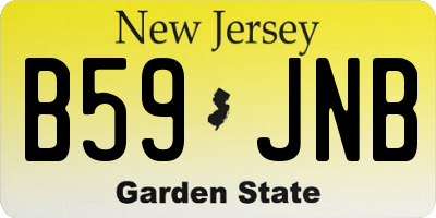 NJ license plate B59JNB