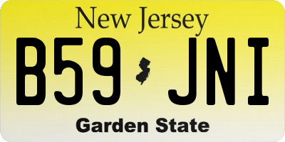 NJ license plate B59JNI