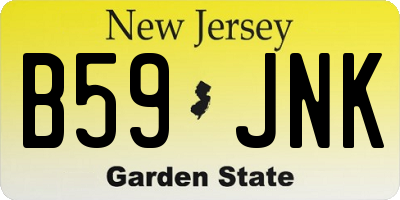 NJ license plate B59JNK