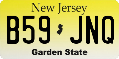 NJ license plate B59JNQ