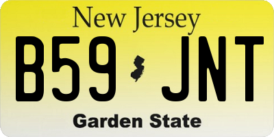 NJ license plate B59JNT