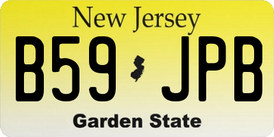 NJ license plate B59JPB