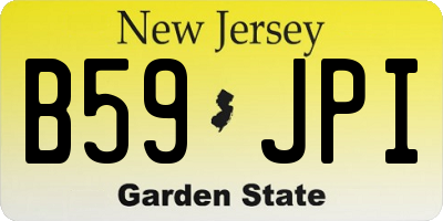 NJ license plate B59JPI