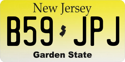 NJ license plate B59JPJ