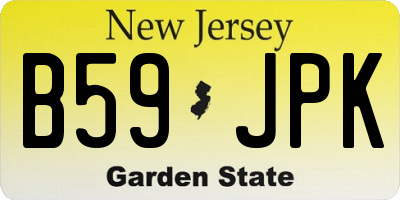NJ license plate B59JPK