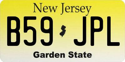 NJ license plate B59JPL