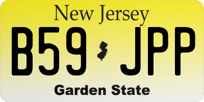 NJ license plate B59JPP