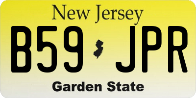 NJ license plate B59JPR