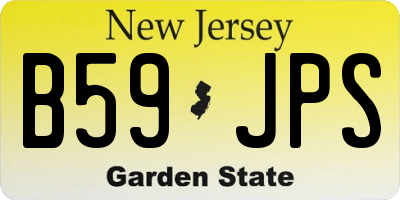 NJ license plate B59JPS