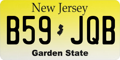 NJ license plate B59JQB