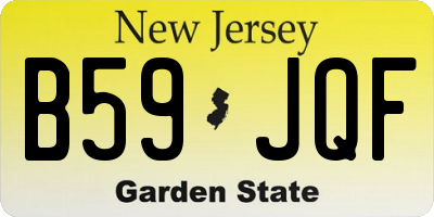 NJ license plate B59JQF