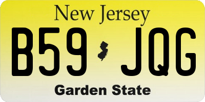 NJ license plate B59JQG