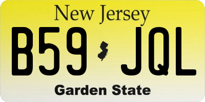 NJ license plate B59JQL