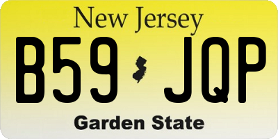 NJ license plate B59JQP