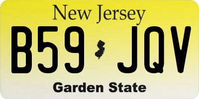 NJ license plate B59JQV